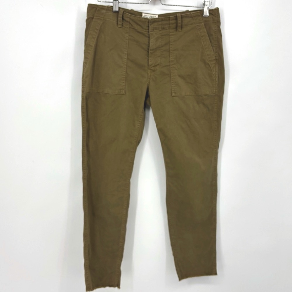 NILI LOTAN Jenna Pant Olive Green Sz 8 - Picture 3 of 16